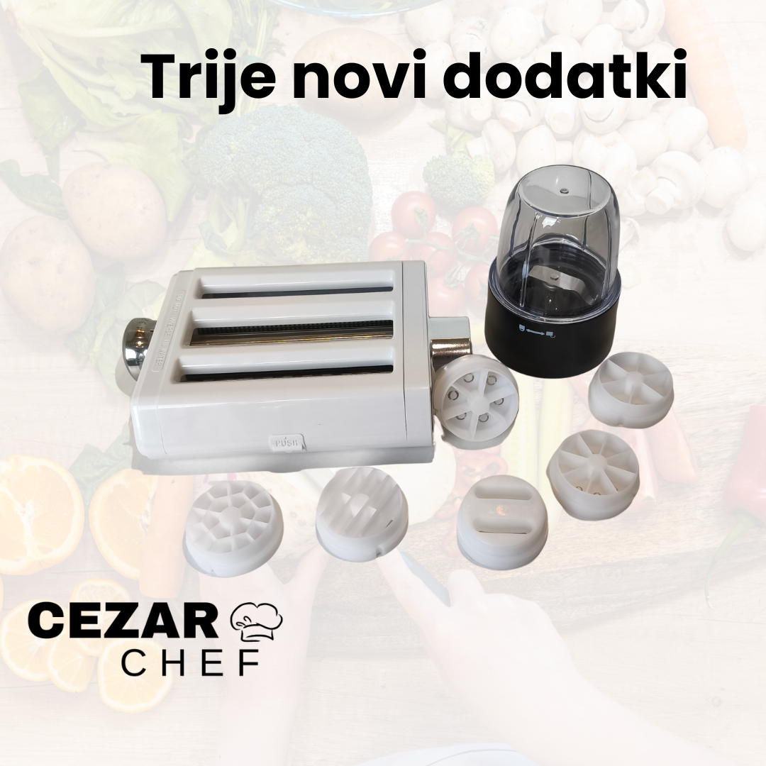 Komplet 6 nastavkov za testenine Cezar Chef - slika 2